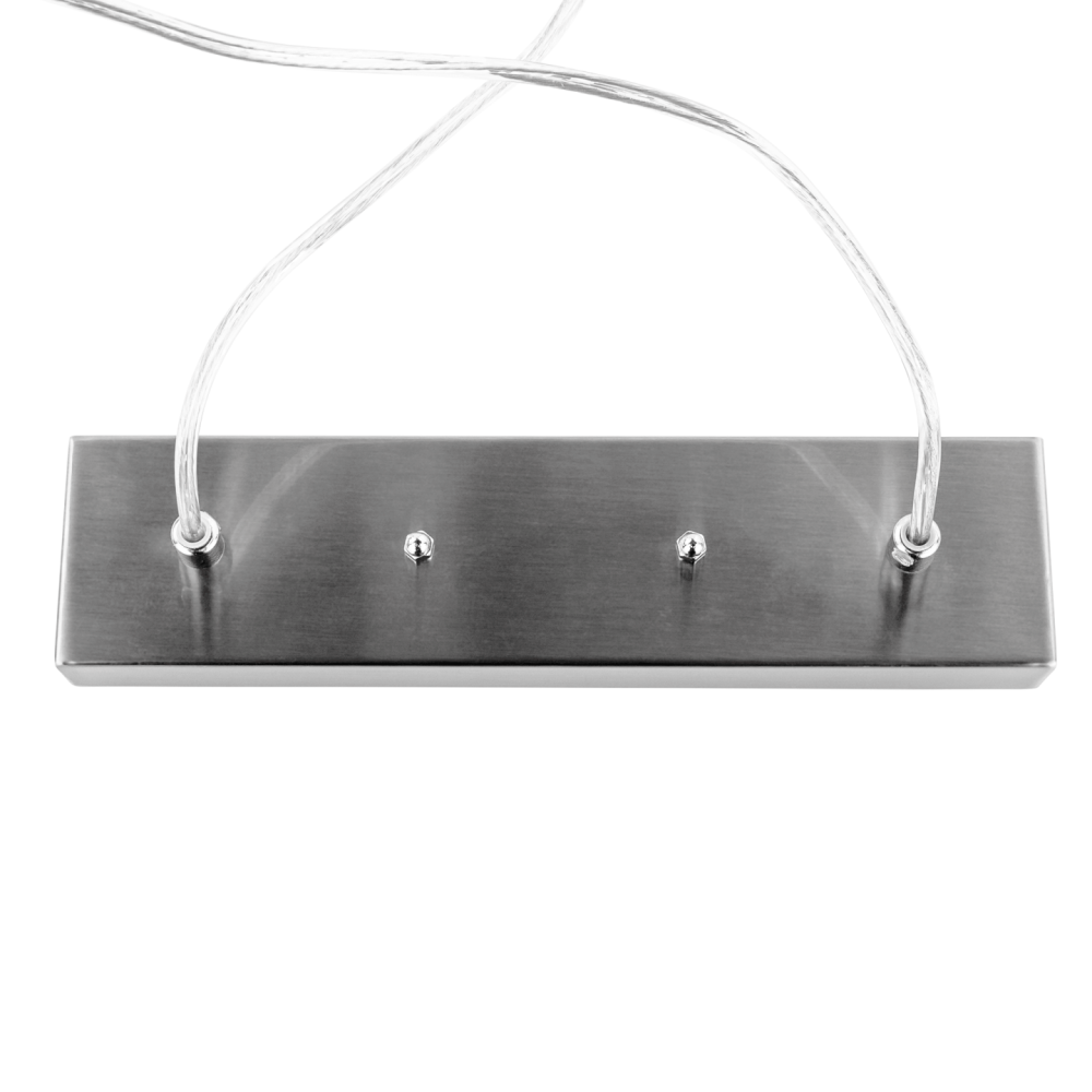 Visící lampa v retro stylu, kov, matný nikl, AVIER TYP 4