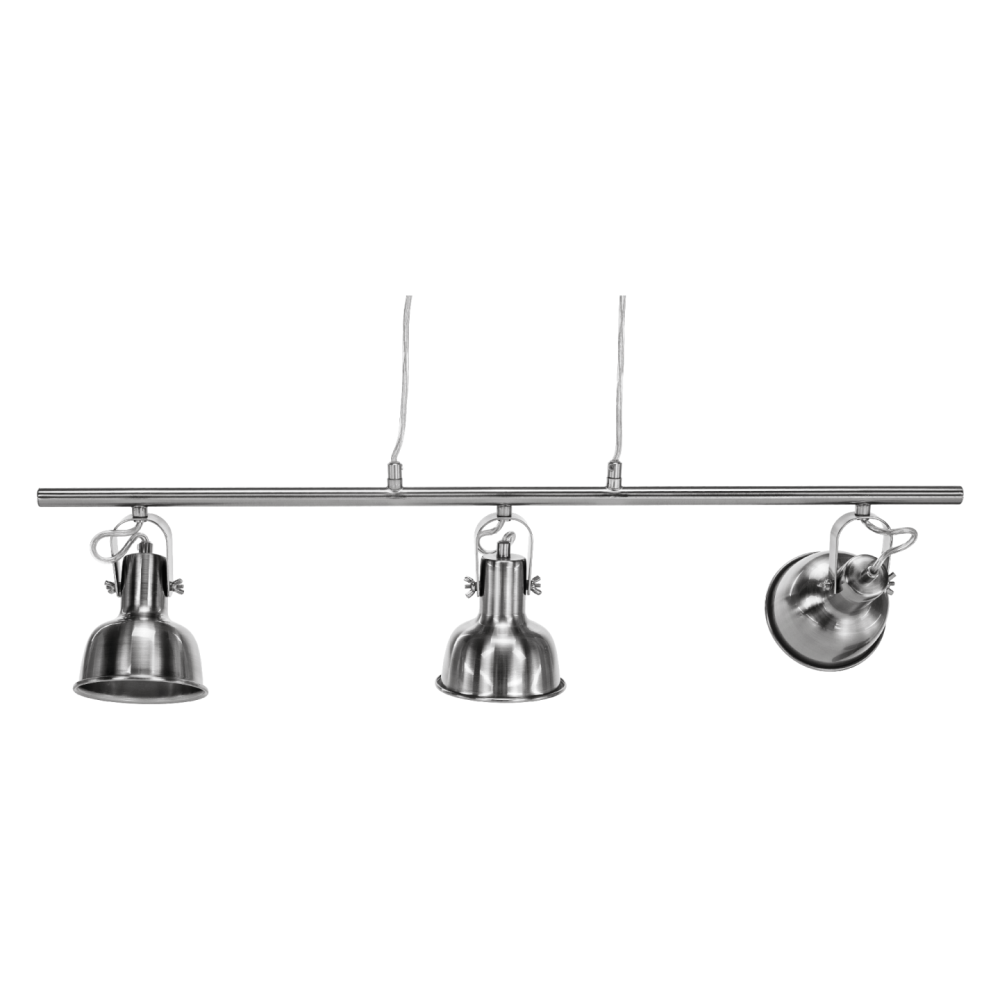 Visící lampa v retro stylu, kov, matný nikl, AVIER TYP 4