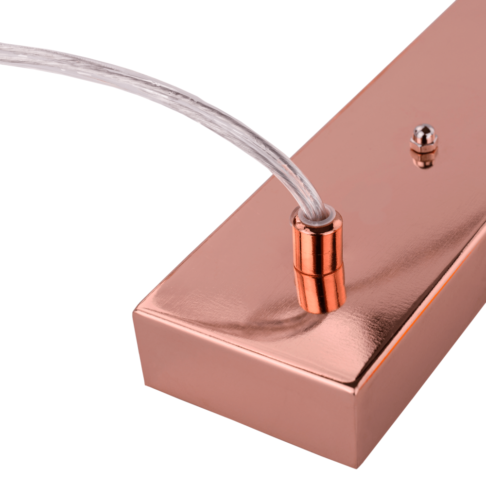 Visící lampa v retro stylu, kov, rose gold, AVIER TYP 4