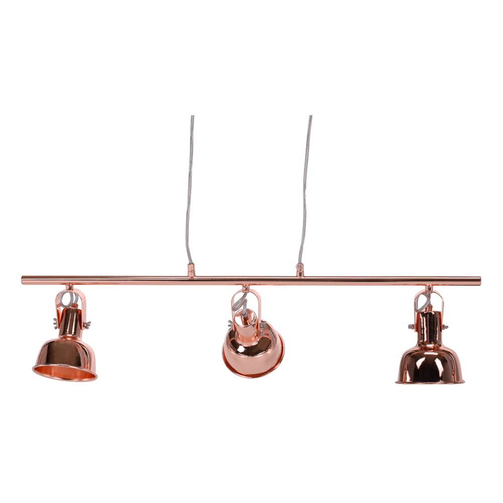 Visící lampa v retro stylu, kov, rose gold, AVIER TYP 4