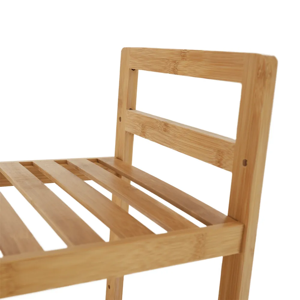 4-policový regál, přírodní bambus, FIORE TYP 2