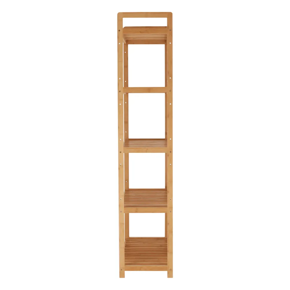 5-policový regál, přírodní bambus, FIORE TYP 3