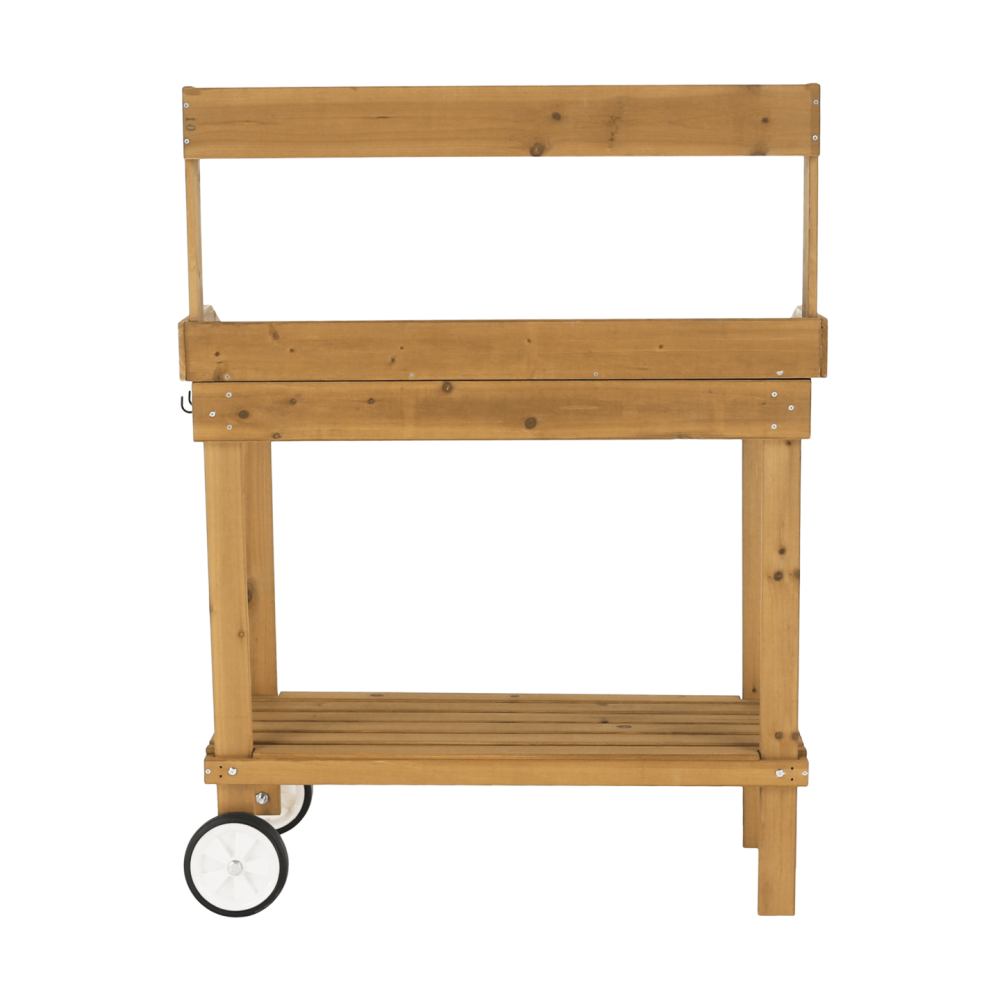 Zahradní pracovní stůl, dřevo/hnědá, BARDY