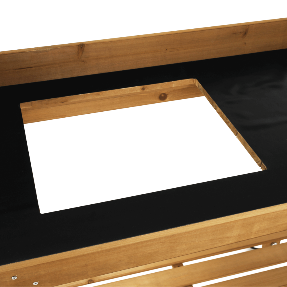 Zahradní pracovní stůl, dřevo/hnědá, BARDY