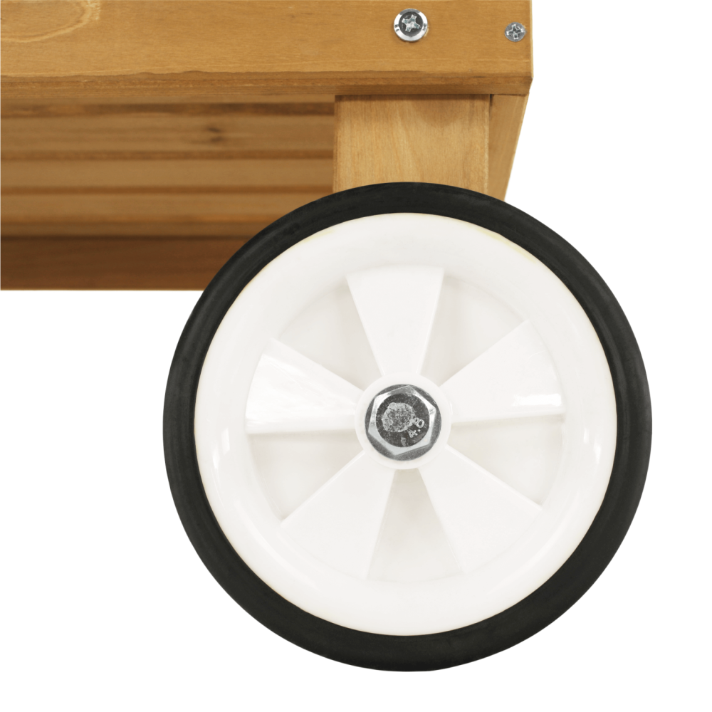 Zahradní pracovní stůl, dřevo/hnědá, BARDY