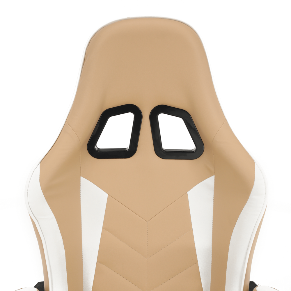 Kancelářské/herní křeslo, černá/bílá/béžová, OZGE 2 NEW