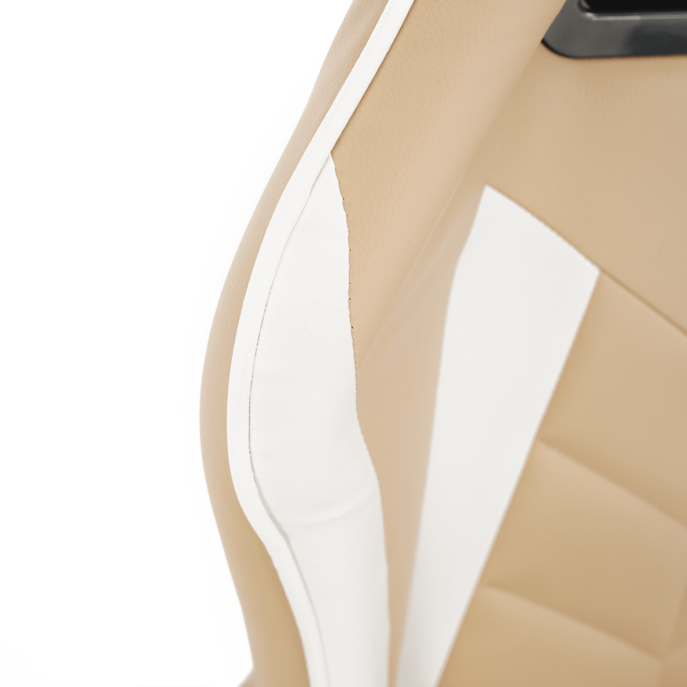 Kancelářské/herní křeslo, černá/bílá/béžová, OZGE 2 NEW