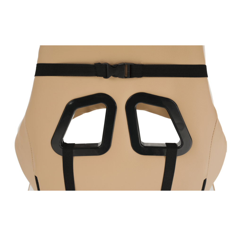 Kancelářské/herní křeslo, černá/bílá/béžová, OZGE 2 NEW