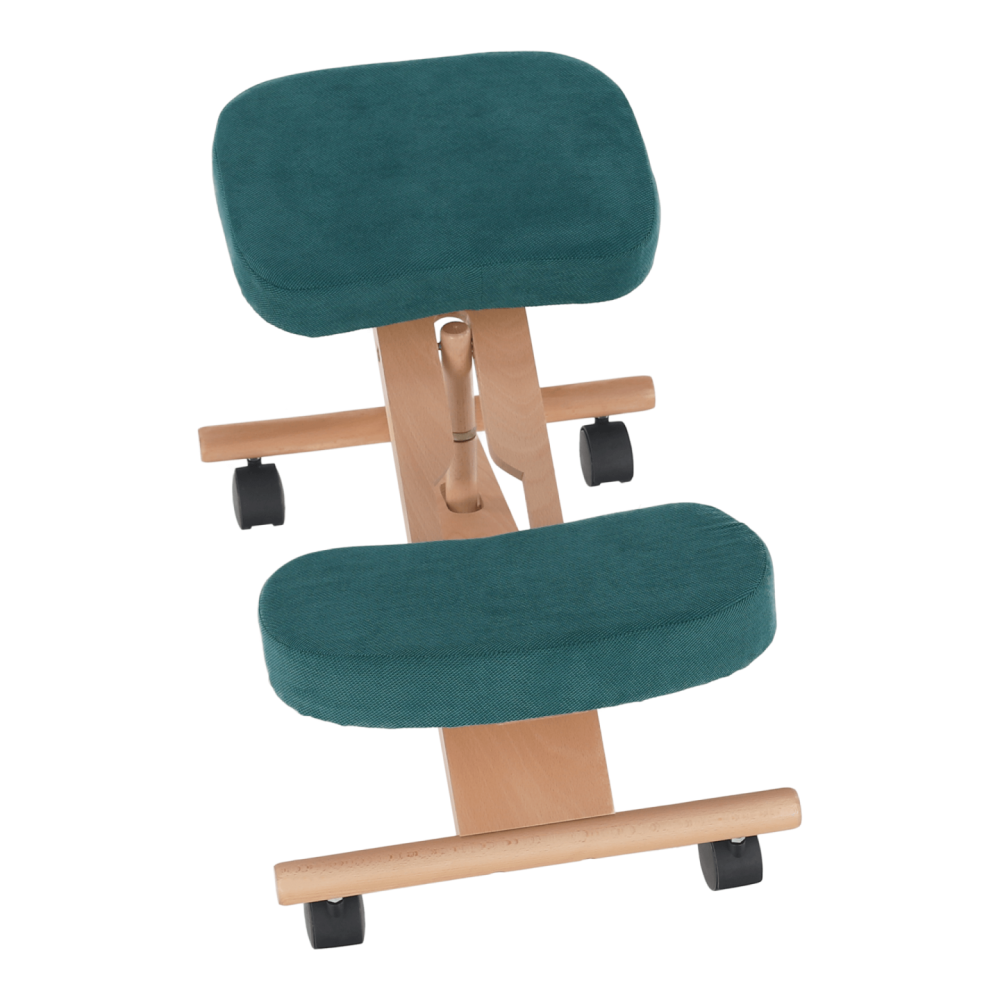 Ergonomická klekačka, petrolejová / buk, FLONET