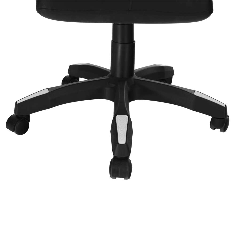 Kancelářské/herní křeslo s RGB LED podsvícením, černá/bílá, JOVELA