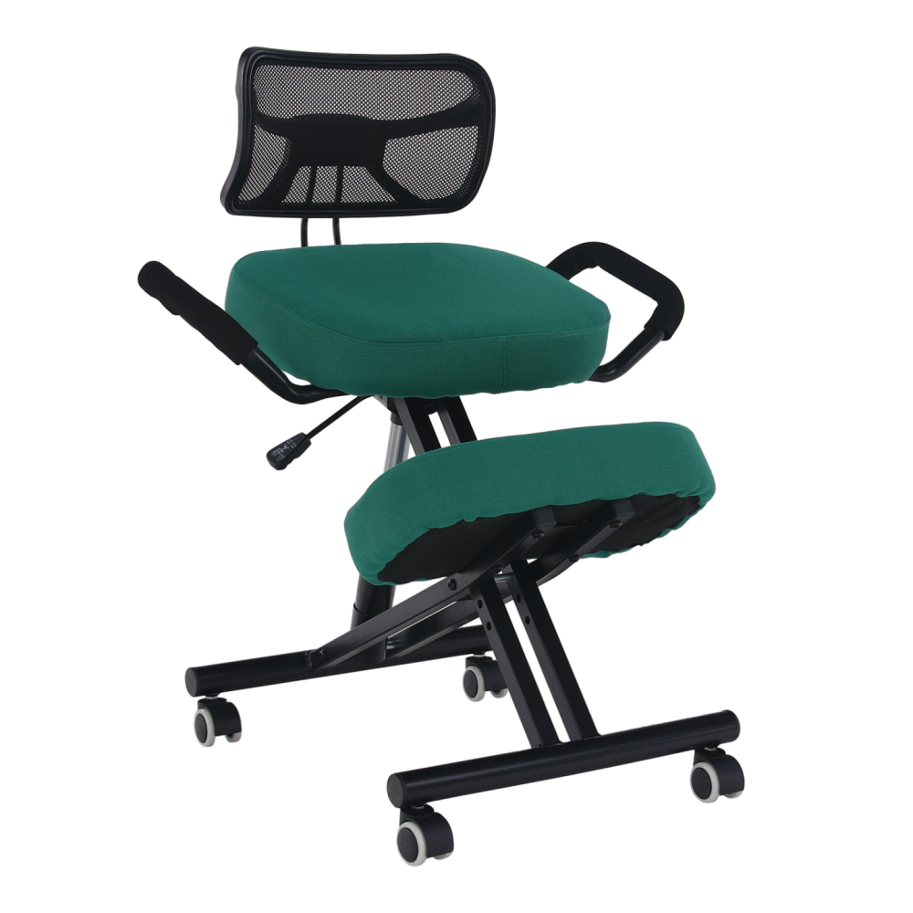 Ergonomická klekačka, zelená/černá, RUFUS