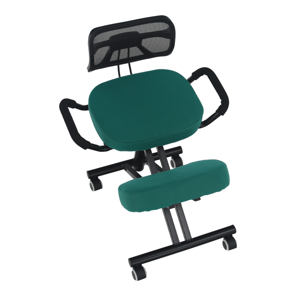 Ergonomická klekačka, zelená/černá, RUFUS
