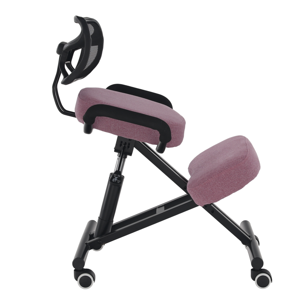 Ergonomická klekačka, růžová/černá, RUFUS