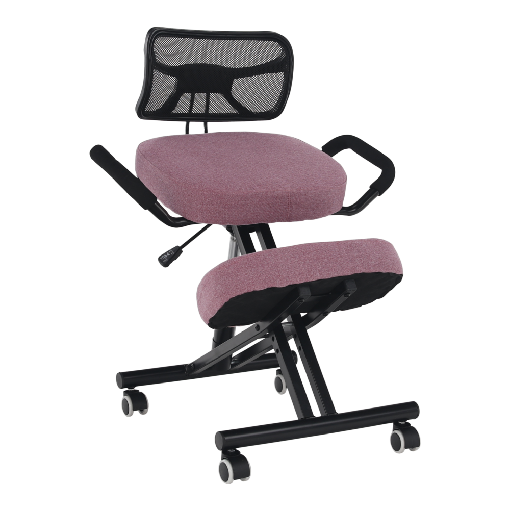 Ergonomická klekačka, růžová/černá, RUFUS