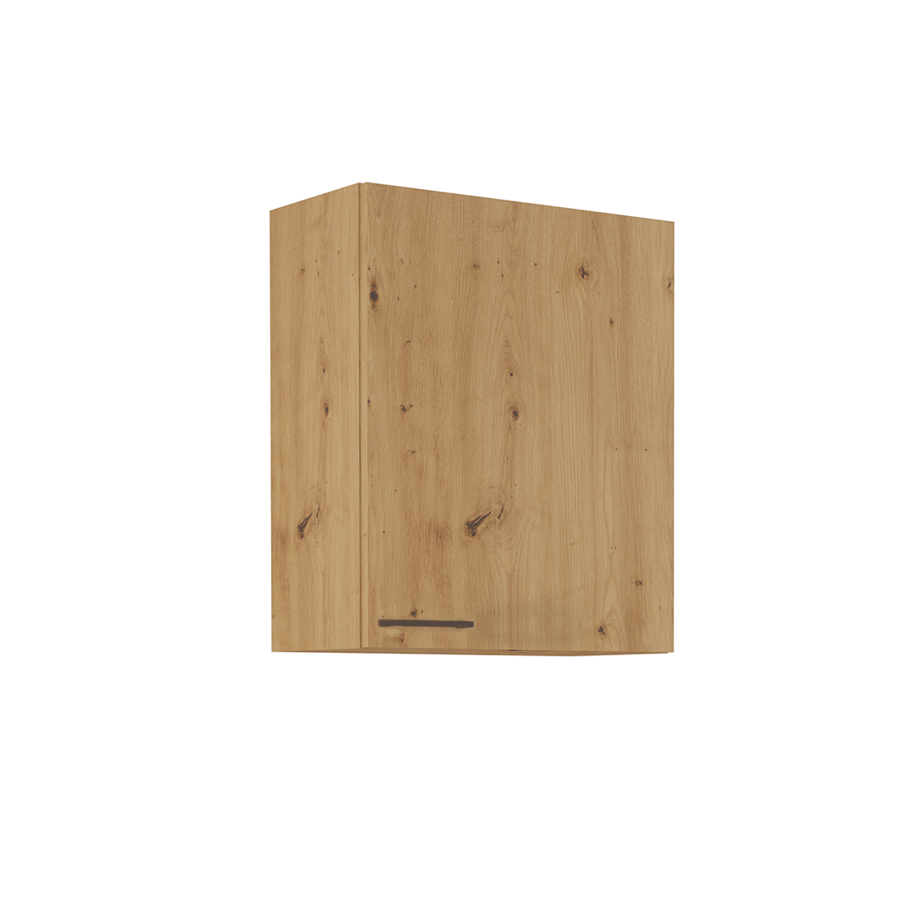 Horní skříňka, černý mat / dub artisan, Monro, 60 G-72 1F