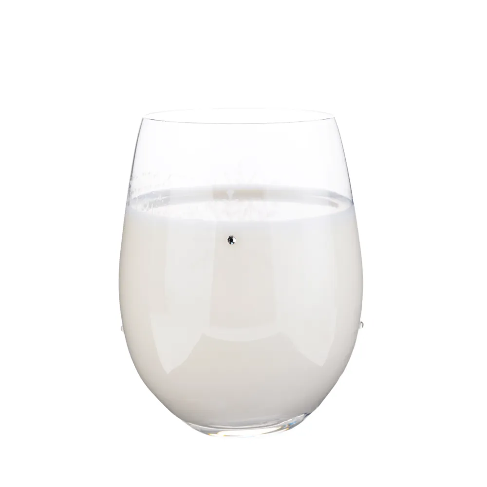 TEMPO-KONDELA  SNOWFLAKE STRIK, sklenice, set 4 ks, s krystaly, 530 ml