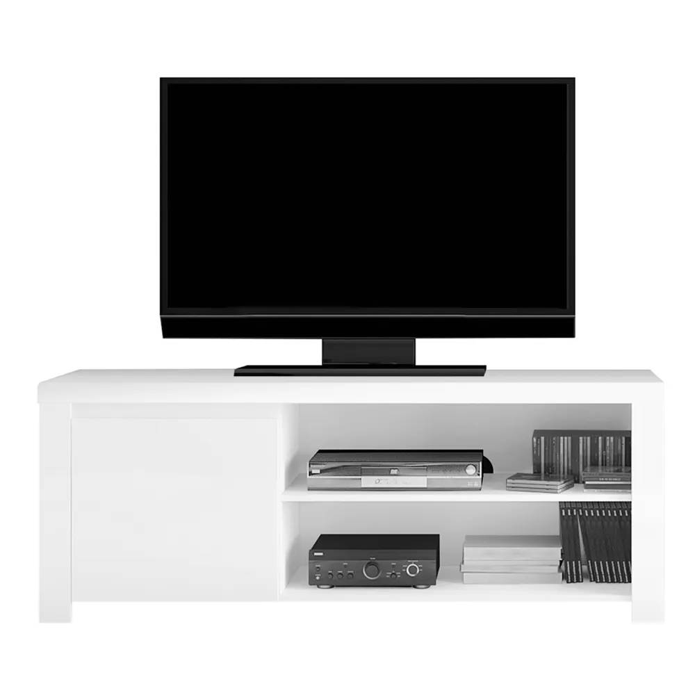 TV stolek 1D / 160, bílý lesk, LINDY