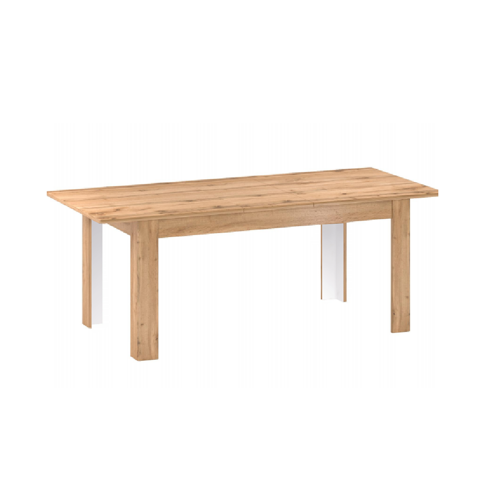 Rozkládací jídelní stůl, dub apalačský, 160-200x90 cm, PUSAN S