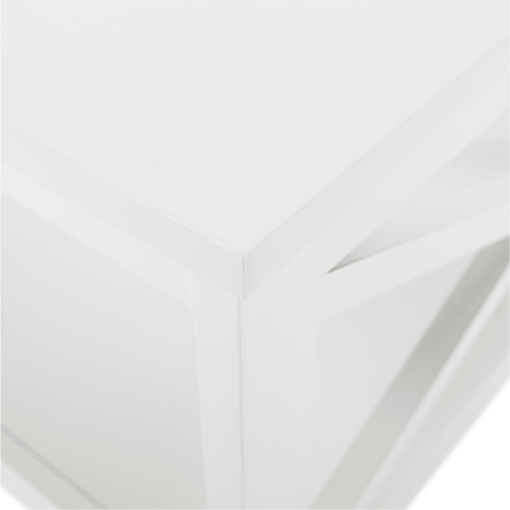 Konferenční stolek, bílá, EDRIA