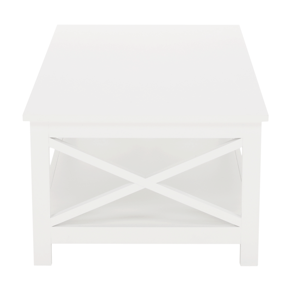 Konferenční stolek, bílá, EDRIA