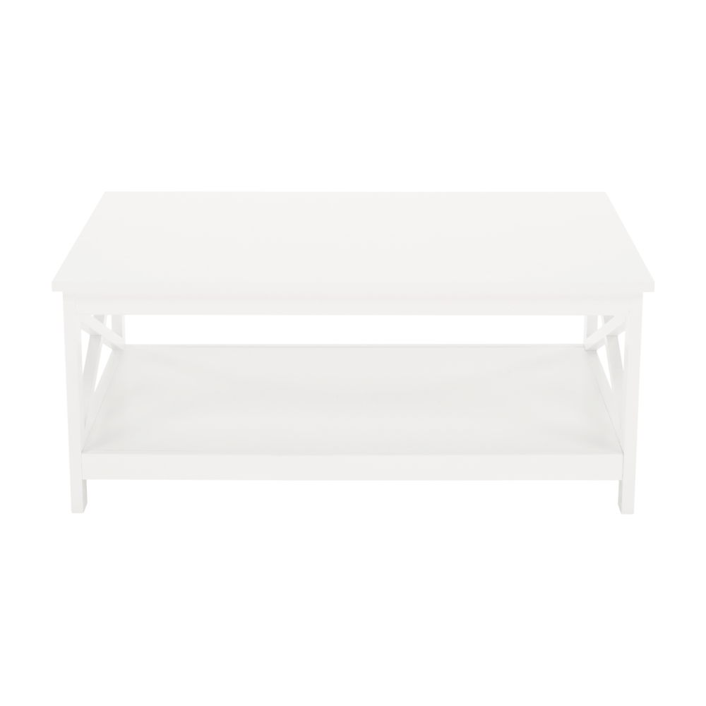 Konferenční stolek, bílá, EDRIA