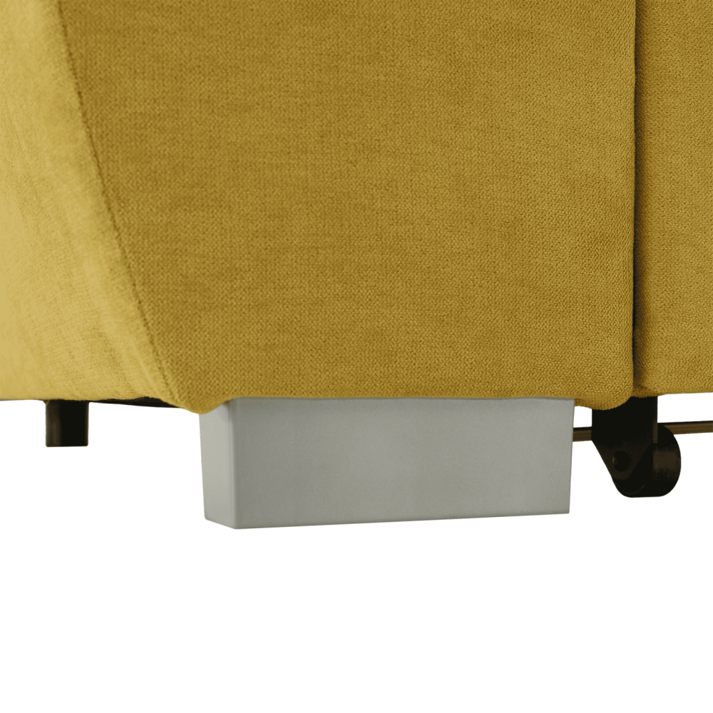 Sedací souprava, hořčičná látka, pravá, EVANGELIN