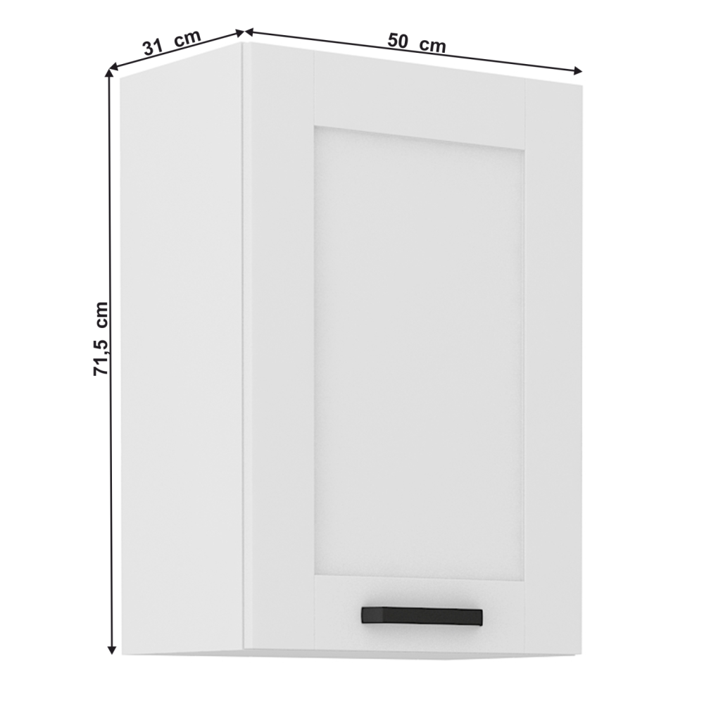 Horní skříňka, bílá, LULA 50 G-72 1F