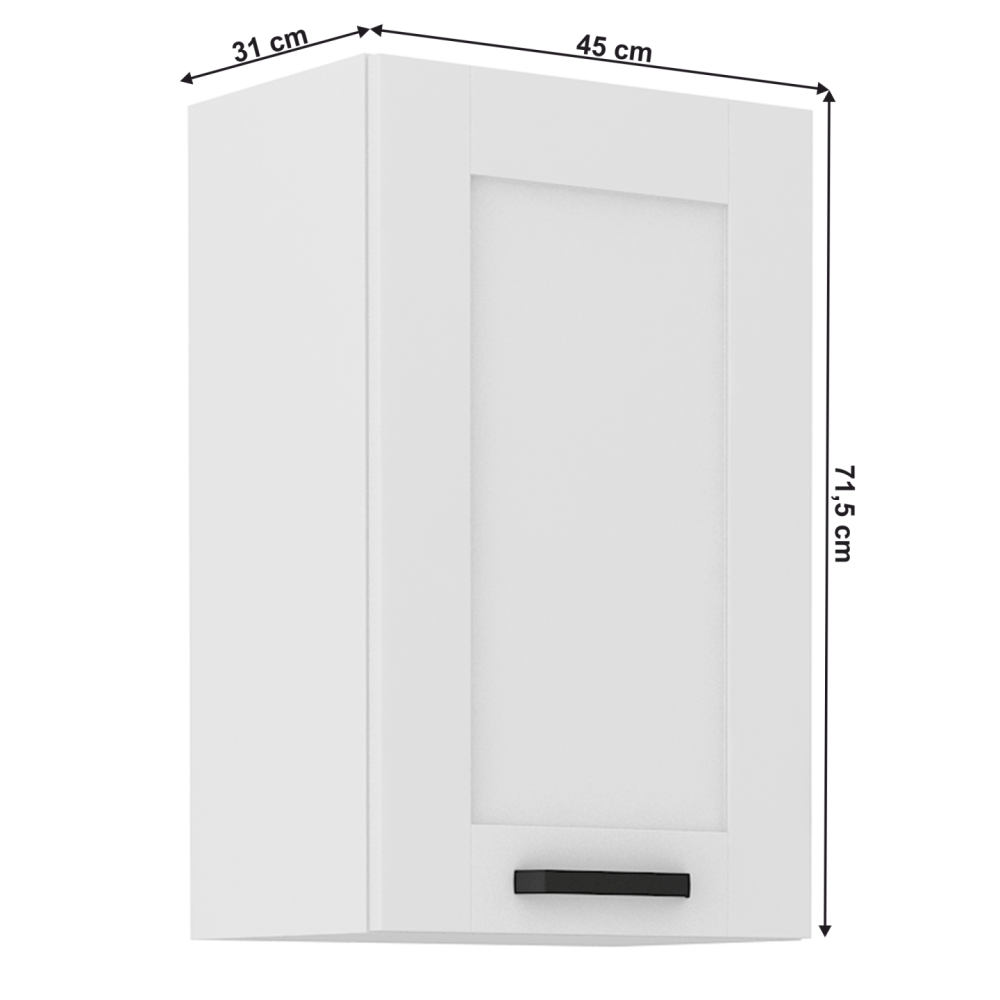 Horní skříňka, bílá, LULA 45 G-72 1F