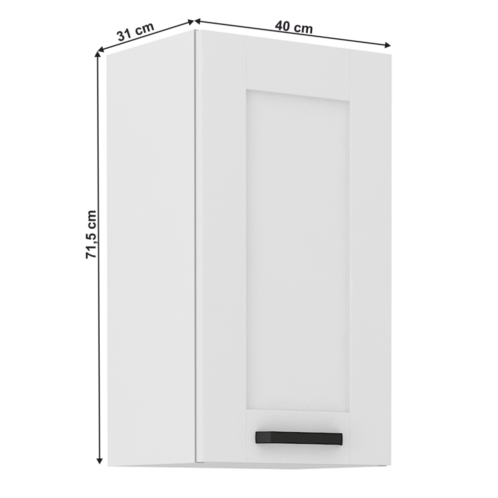 Horní skříňka, bílá, LULA 40 G-721F