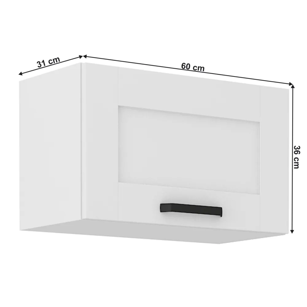 Horní skříňka, bílá, LULA 60 GU-36 1F