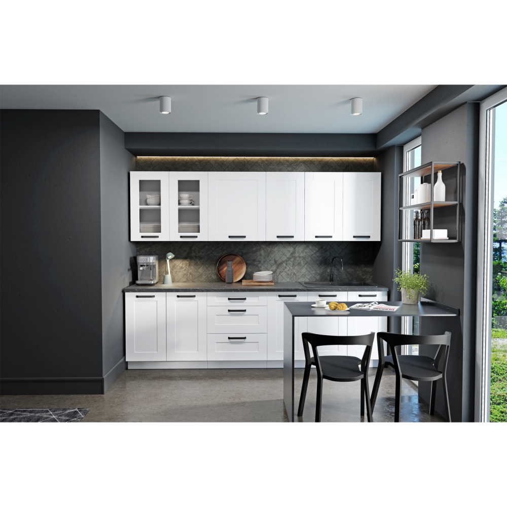 Horní skříňka, bílá, LULA 80 G-90 2 F