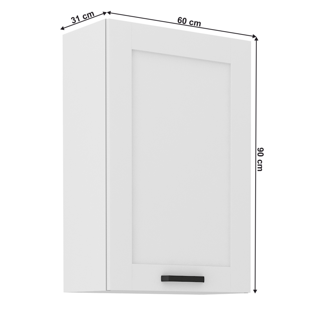 Horní skříňka, bílá, LULA 60 G-90 1F