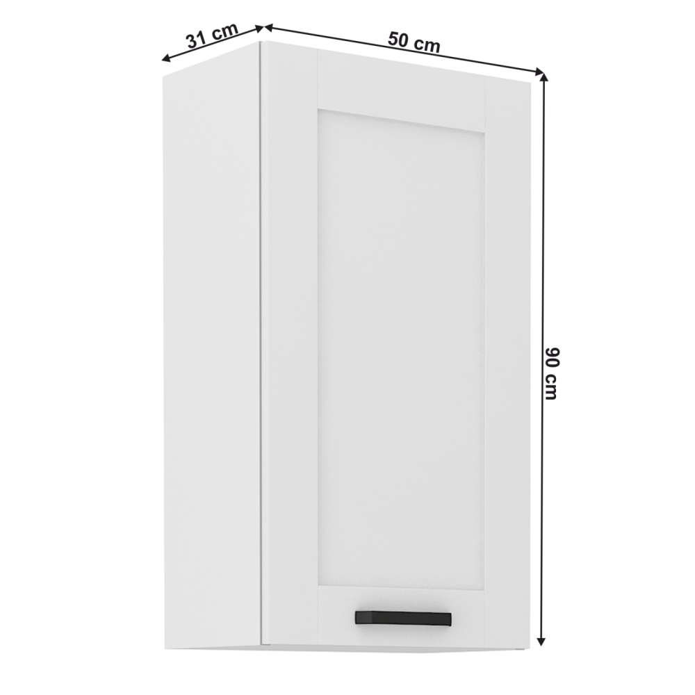 Horní skříňka, bílá, LULA 50 G-90 1F