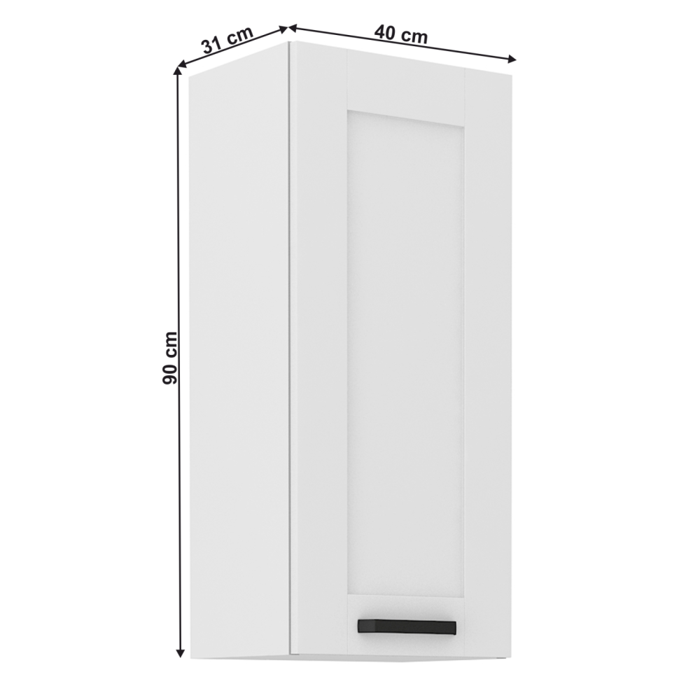 Horní skříňka, bílá, LULA 40 G-90 1F