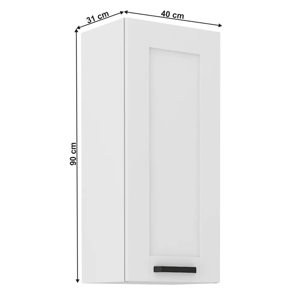 Horní skříňka, bílá, LULA 40 G-90 1F