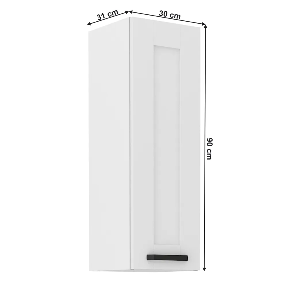 Horní skříňka, bílá, LULA 30 G-90 1F