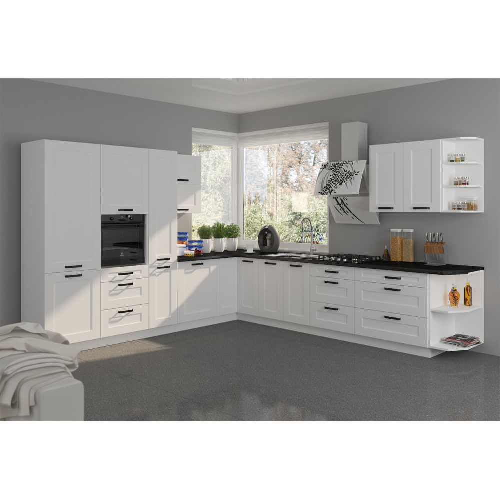 Vysoká skříňka, bílá, LULA 40 DK-210 2F