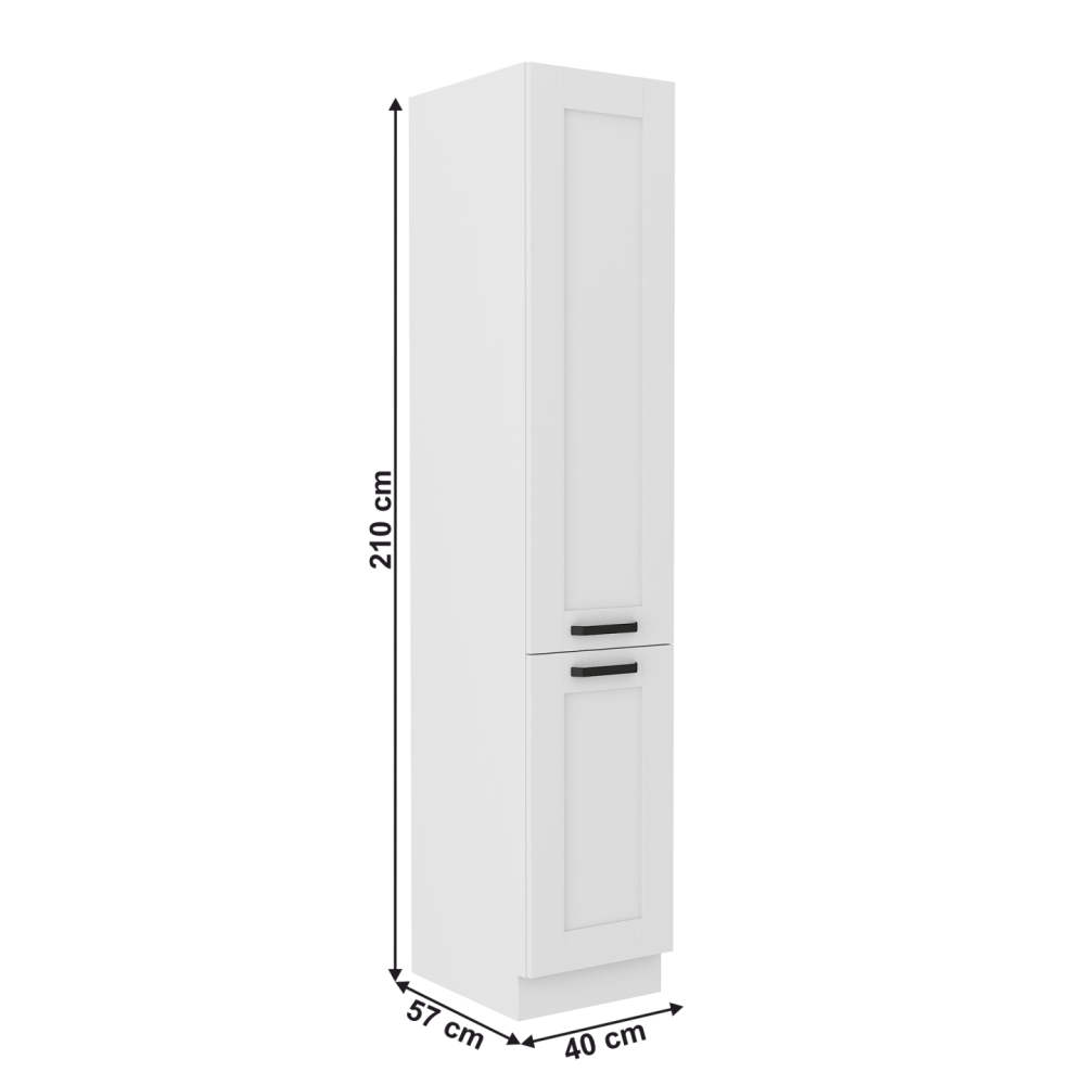 Vysoká skříňka, bílá, LULA 40 DK-210 2F