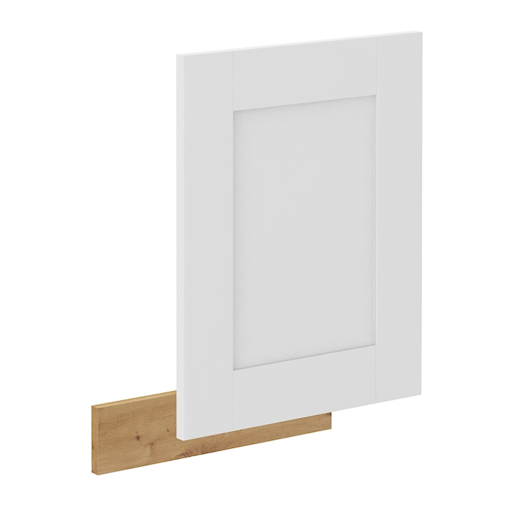 Dvířka na myčku nádobí, bílá/bílá/dub artisan, LULA ZM 570x446
