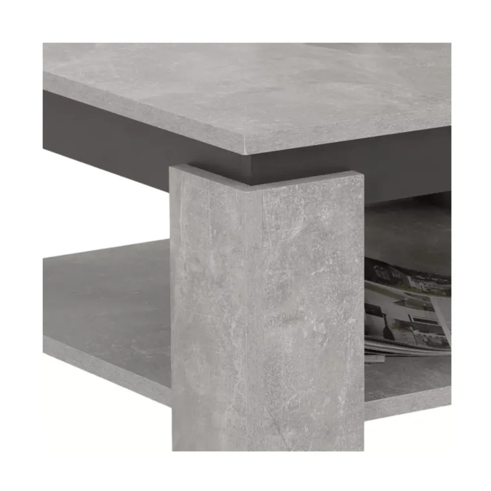 Konferenční stolek, beton/grafit, LEJSY