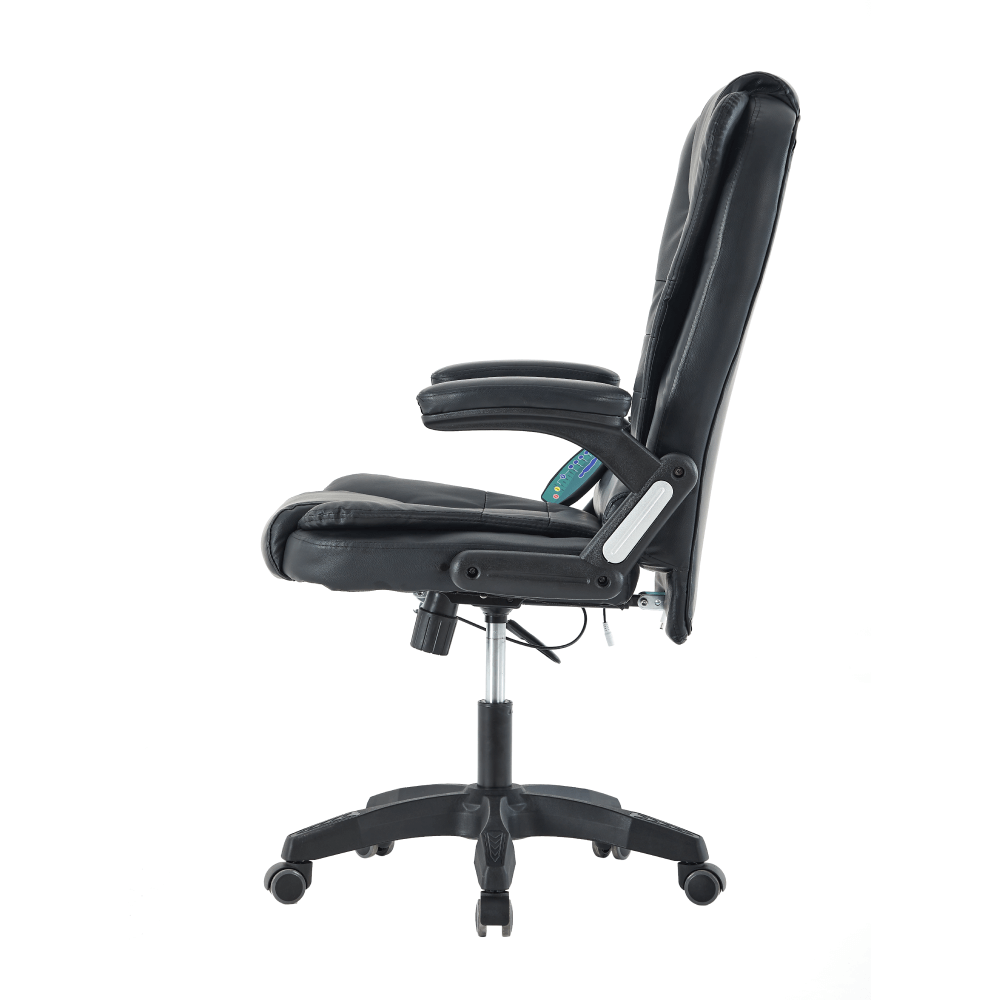 Kancelářské křeslo s funkcí masáže, černá, TYLER NEW