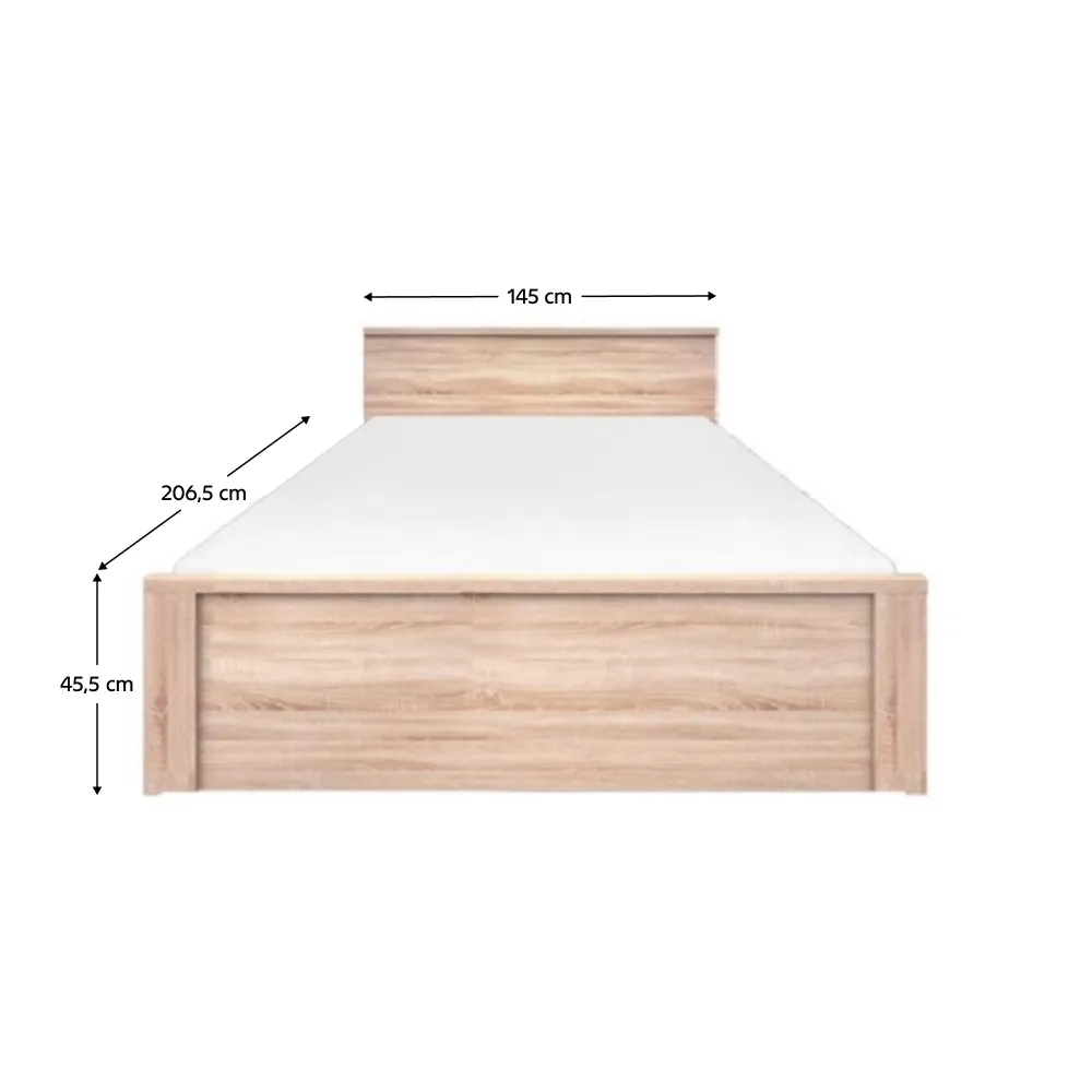 Postel 140, dub sonoma, TOPTY TYP 44