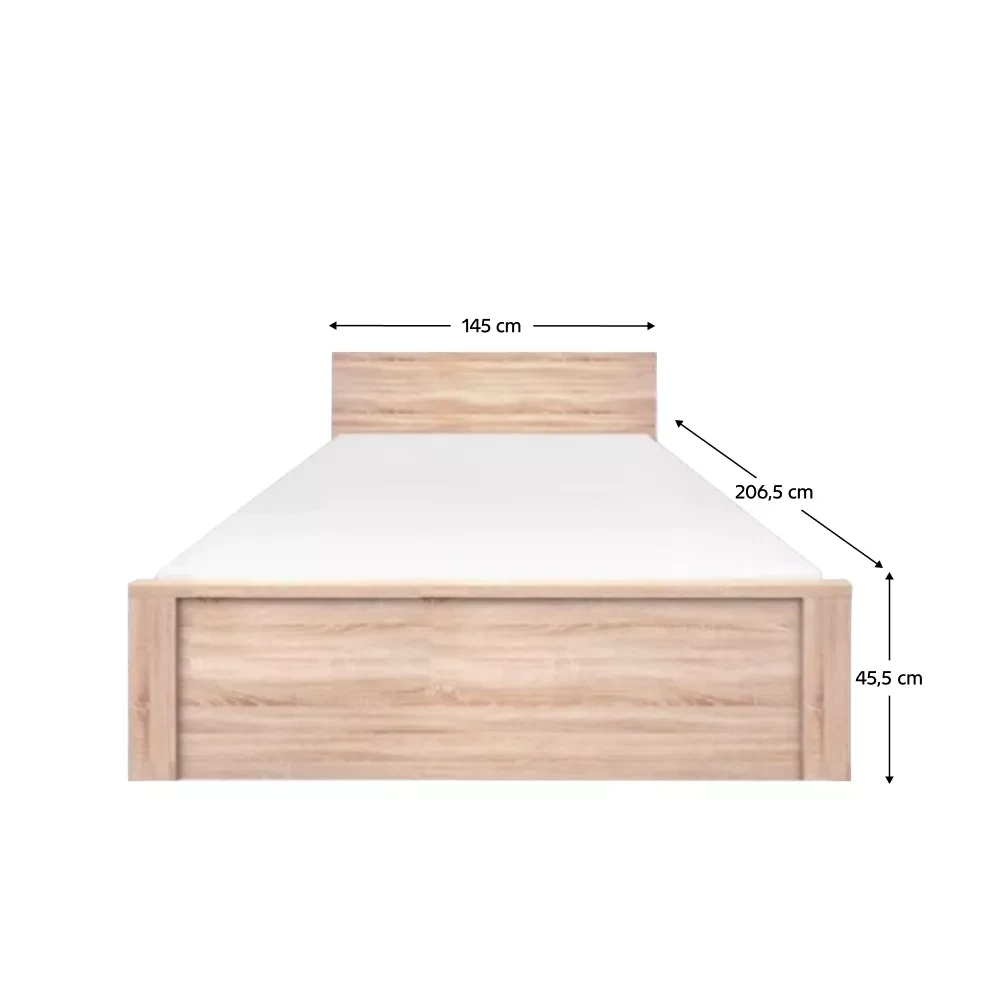 Postel 140, dub sonoma, TOPTY TYP 44
