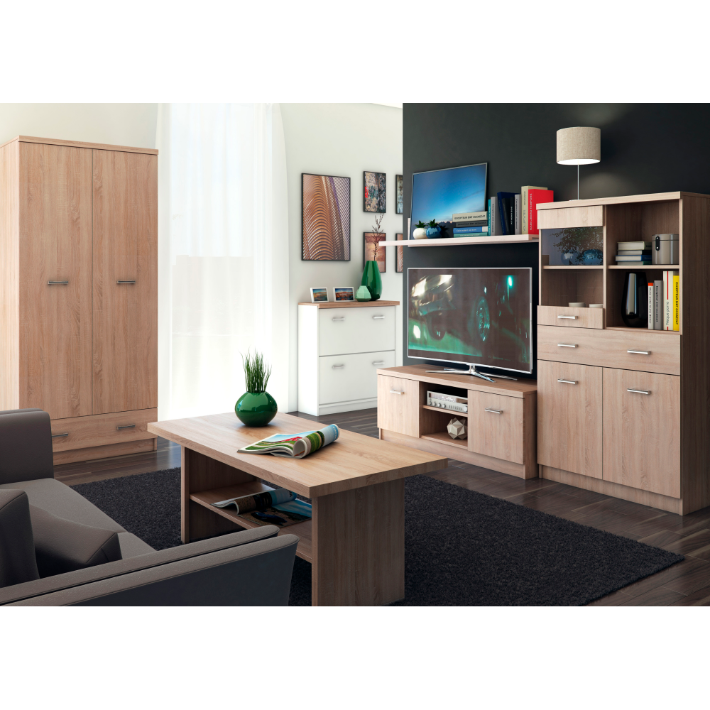 RTV Stolek 2D, dub sonoma, TOPTY TYP 35