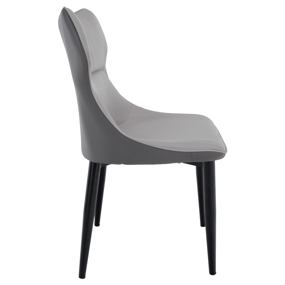 Jídelní židle, světle šedá/tmavě šedá/černá, TABITA