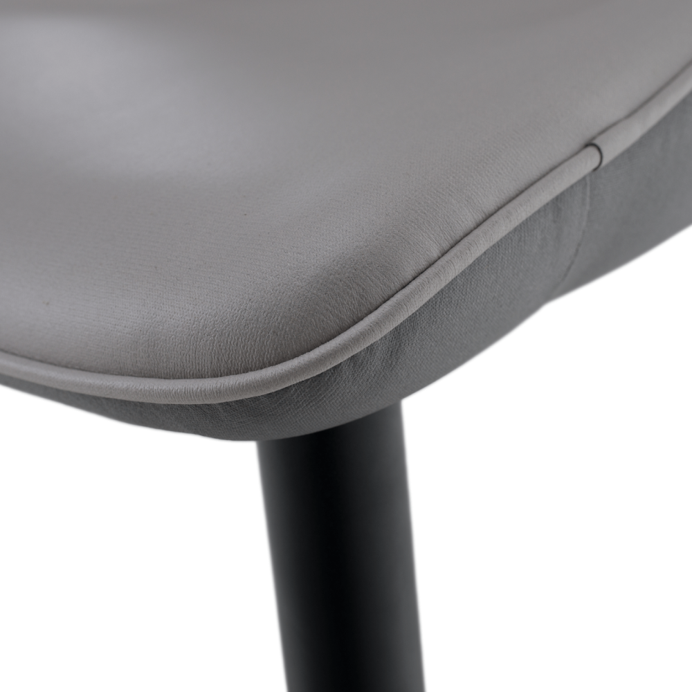 Jídelní židle, světle šedá/tmavě šedá/černá, TABITA