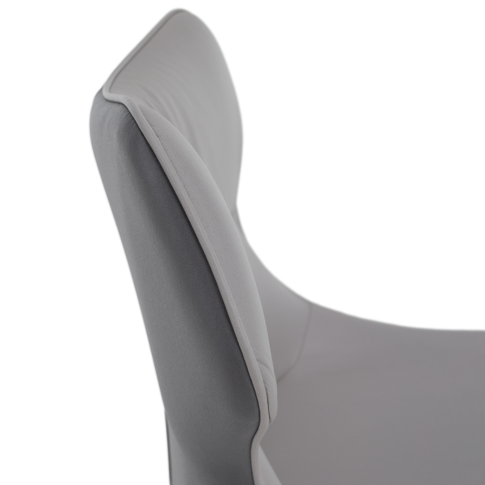 Jídelní židle, světle šedá/tmavě šedá/černá, TABITA