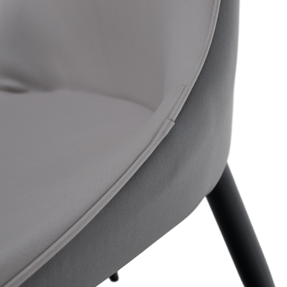 Jídelní židle, světle šedá/tmavě šedá/černá, TABITA