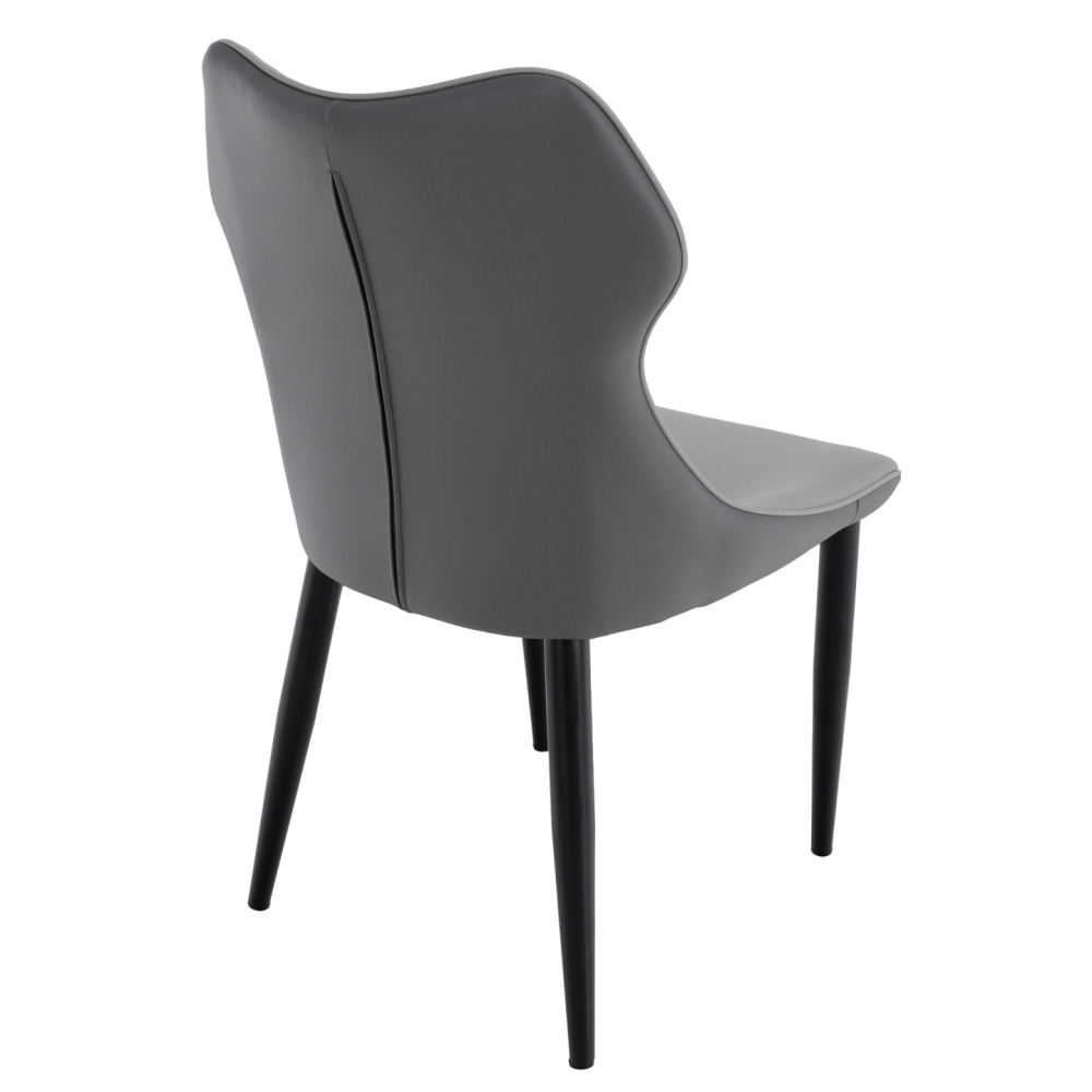 Jídelní židle, světle šedá/tmavě šedá/černá, TABITA