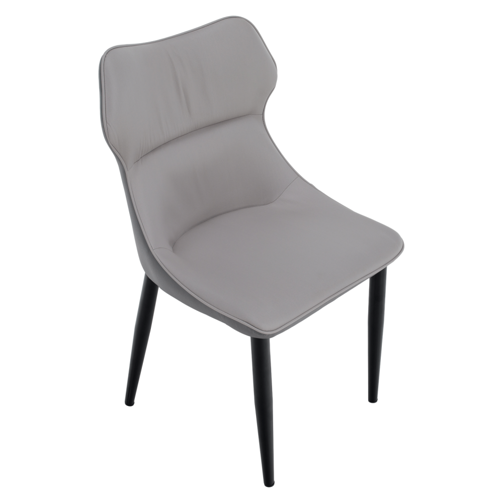 Jídelní židle, světle šedá/tmavě šedá/černá, TABITA